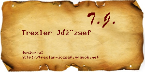 Trexler József névjegykártya